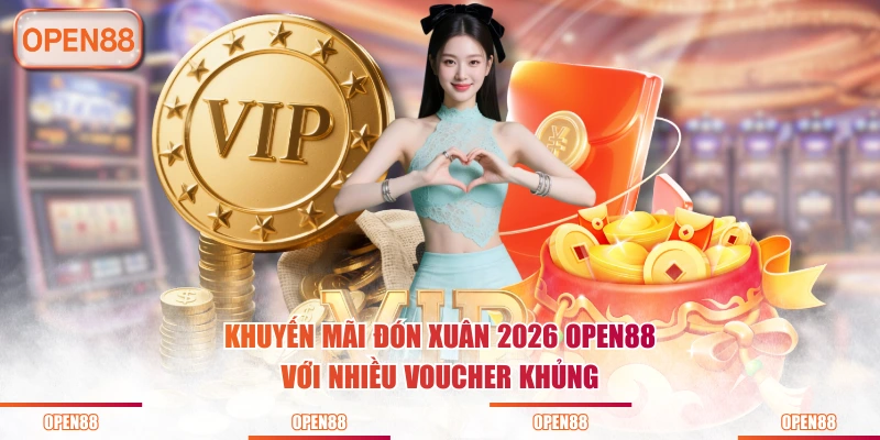 Khuyến mãi đón xuân 2026 OPEN88 với nhiều voucher khủng
