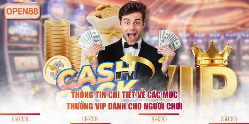 Thông tin chi tiết về các mức thưởng VIP dành cho người chơi
